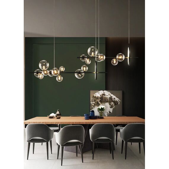 Delight Collection KG1233P-10 black/clear Люстра, изображение 6