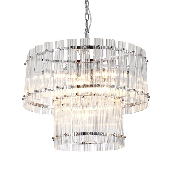 Delight Collection KG1112P-7 chrome/clear Люстра Ruby 7 chrome