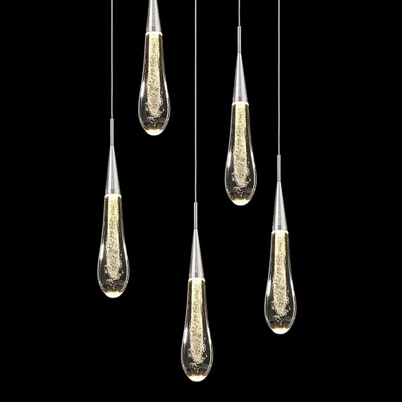 Delight Collection MD-023B-5 chrome Подвесной светильник Pour 5 chrome chrome, изображение 3