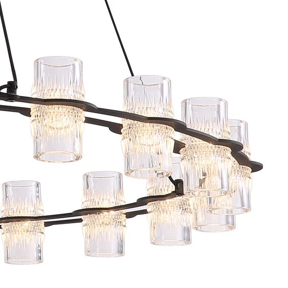 Delight Collection P0677-680A black Люстра, изображение 3
