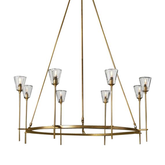 Delight Collection 8614P/8 gold Люстра Torche De Verre 8 8 gold