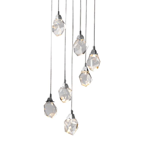 Delight Collection MD-020B-7 chrome Подвесной светильник Crystal rock 7 7 chrome