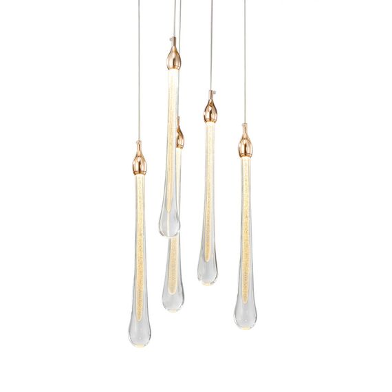 Delight Collection OM801670-5-G Подвесной светильник Teardrop 5 gold gold