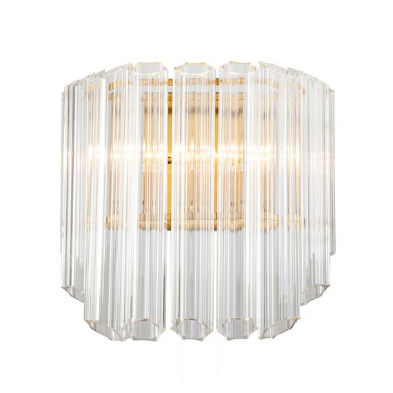 Delight Collection KG0769W-2C brass Настенный светильник Vittoria 2C brass/clear brass/clear