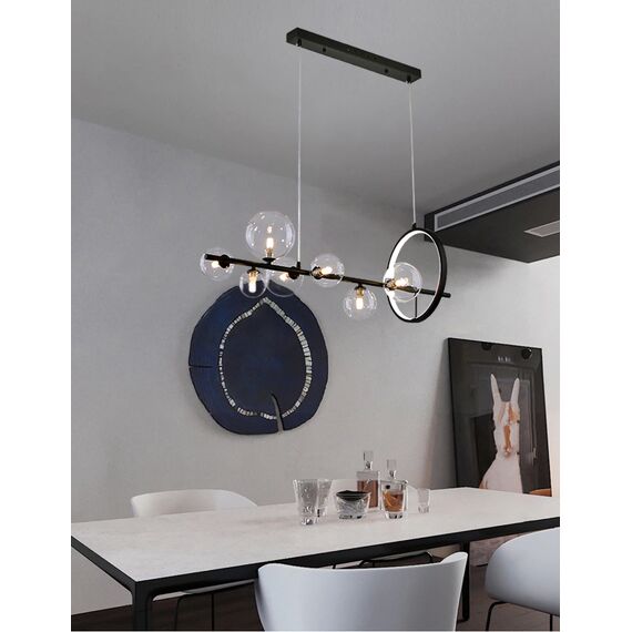 Delight Collection KG1233P-7 black/clear Люстра, изображение 2