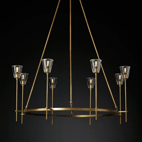 Delight Collection 8614P/8 gold Люстра Torche De Verre 8 8 gold, изображение 2