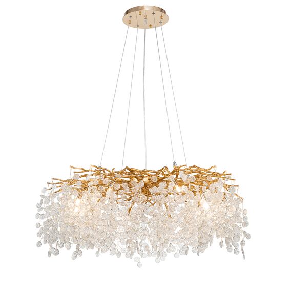 Delight Collection FTB006R-100 brass/clear Люстра, изображение 2