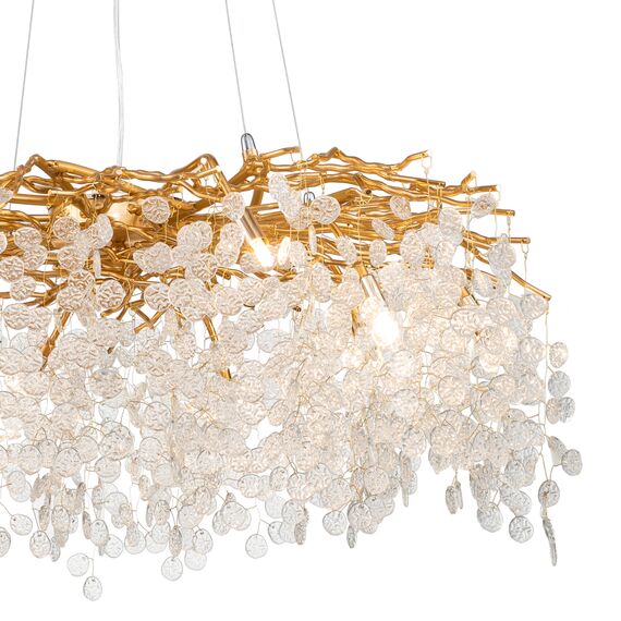 Delight Collection FTB006R-100 brass/clear Люстра, изображение 3