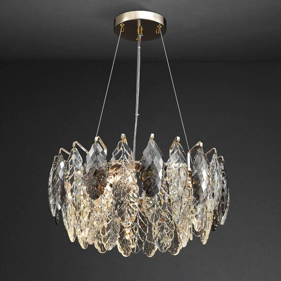 Delight Collection D8011P/R-600 gold/smoky Люстра, изображение 2