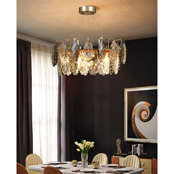 Delight Collection D8011P/R-600 gold/smoky Люстра, изображение 4