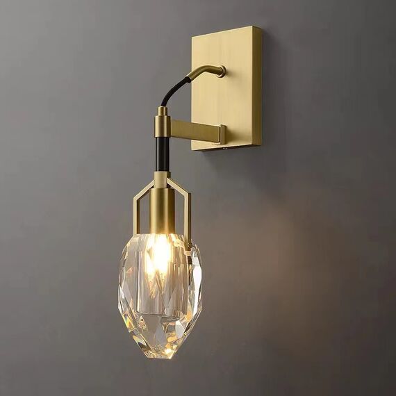 Delight Collection 8960-1W brass/clear Настенный светильник, изображение 2