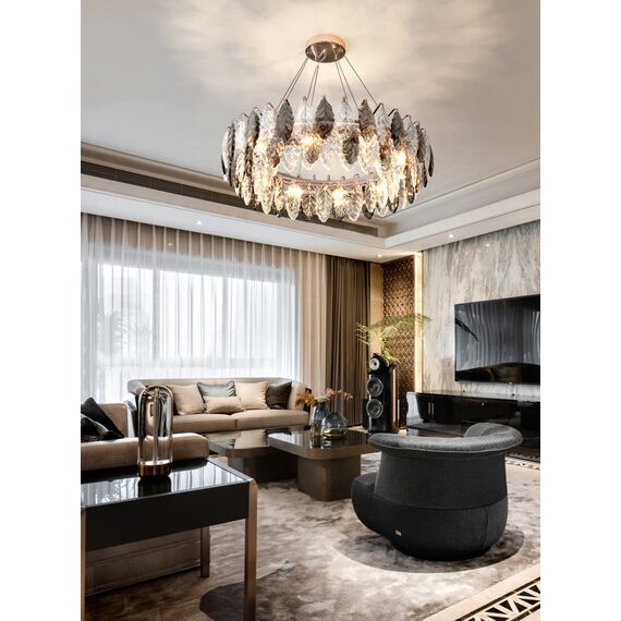 Delight Collection D8011P/R-1000 gold/smoky Люстра, изображение 4