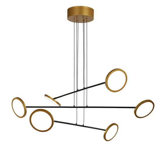 Delight Collection MD19001002-6A black/gold Люстра