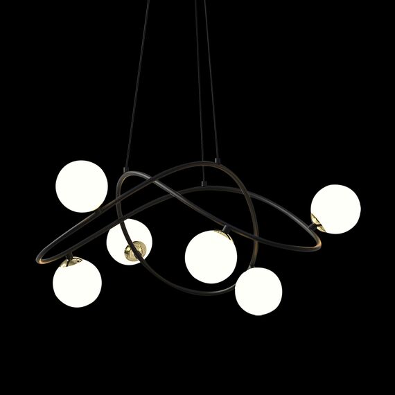 Delight Collection P0691-6A black Люстра, изображение 2