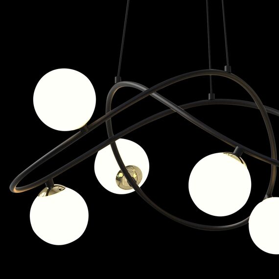 Delight Collection P0691-6A black Люстра, изображение 4