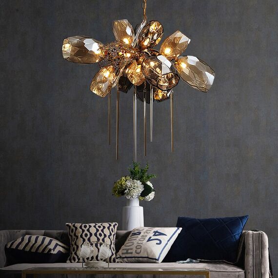 Delight Collection 8898P/AL gold/smoky Люстра, изображение 4