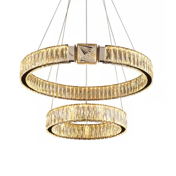 Delight Collection D8010P/2R/D600+400 gold Люстра, изображение 2