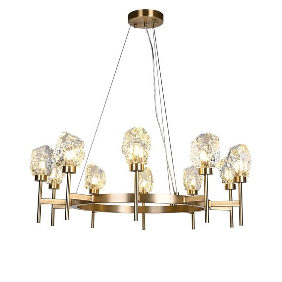 Delight Collection BRCH9162-10 antique brass Люстра, изображение 2