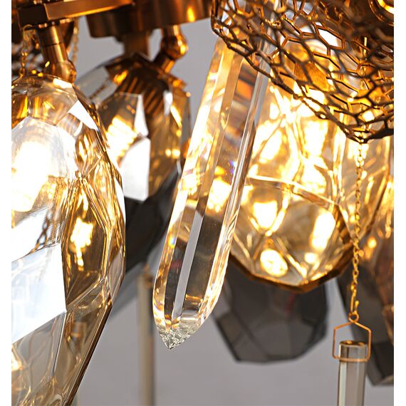 Delight Collection 8898P/AL gold/smoky Люстра, изображение 12