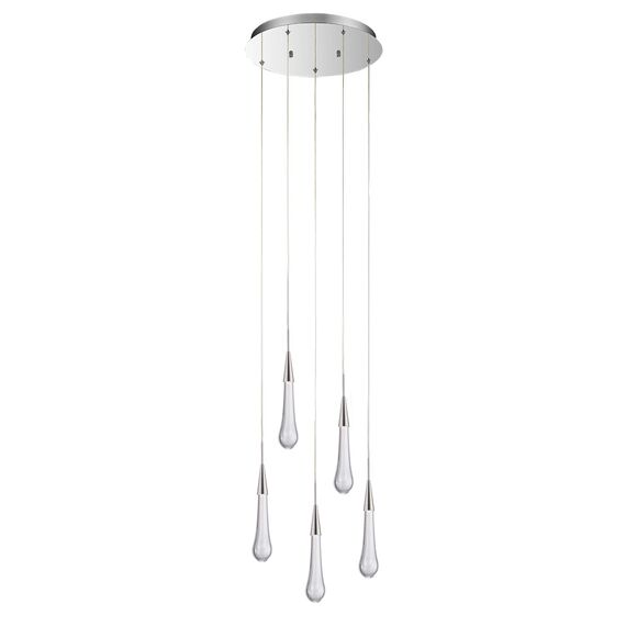 Delight Collection MD2060-5A satin nickel Подвесной светильник Pour 5A satin satin nickel, изображение 2