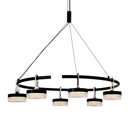 Delight Collection P0855-6C black Люстра