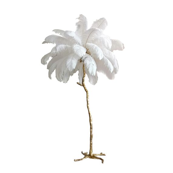 Delight Collection BRFL5014 white/antique brass Торшер