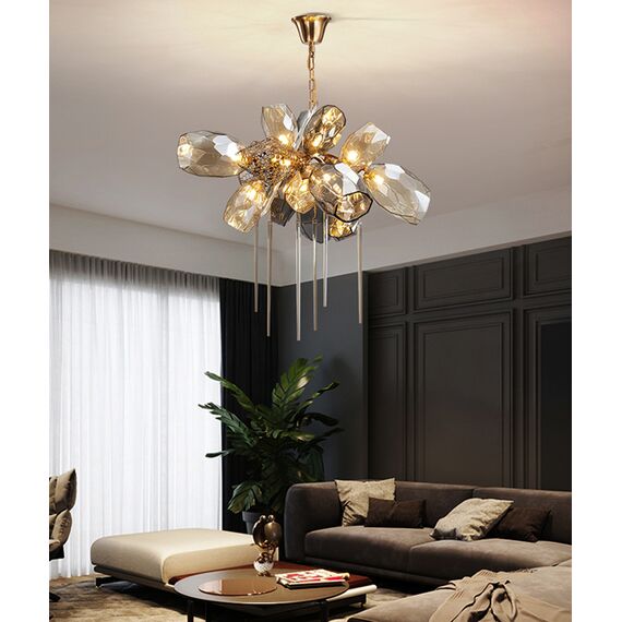 Delight Collection 8898P/AL gold/smoky Люстра, изображение 6