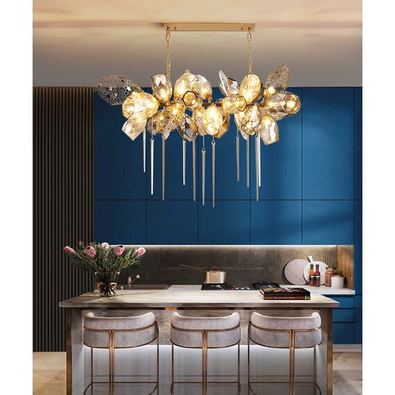 Delight Collection 8898P/BL gold/smoky Люстра, изображение 4