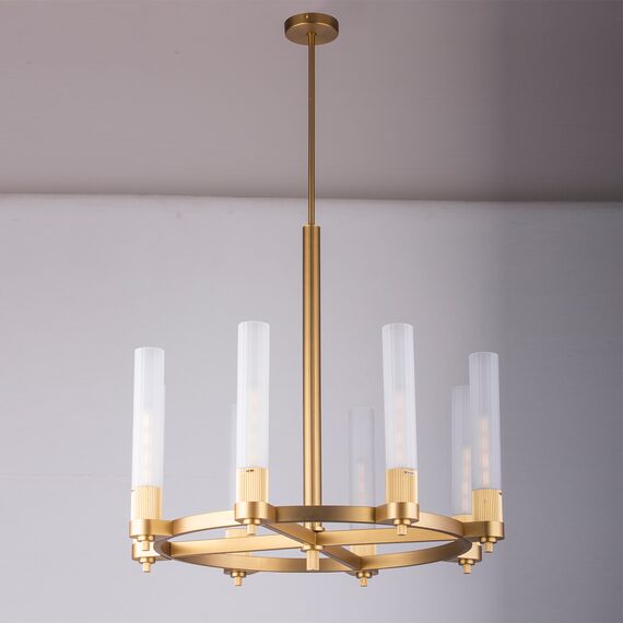 Delight Collection MD2314-8A antique brass Люстра, изображение 2