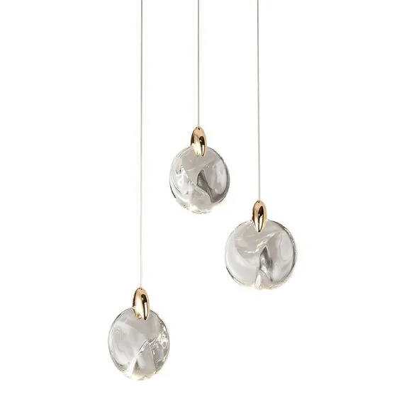 Delight Collection OD2440-3 gold/clear Подвесной светильник