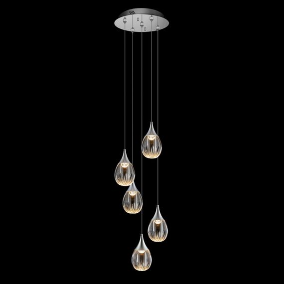 Delight Collection MD24001004-5A chrome/clear Подвесной светильник