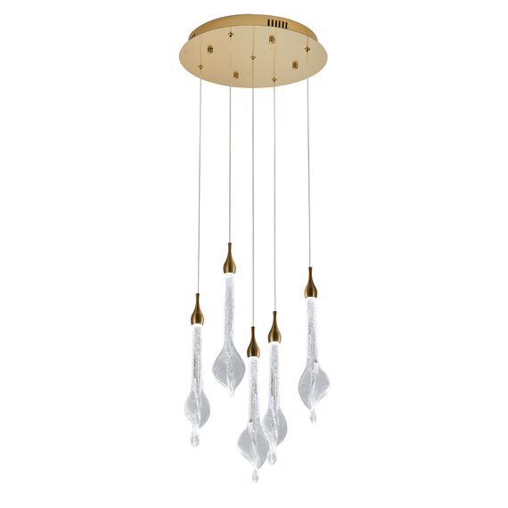 Delight Collection OD2433-5 gold/clear Подвесной светильник, изображение 2