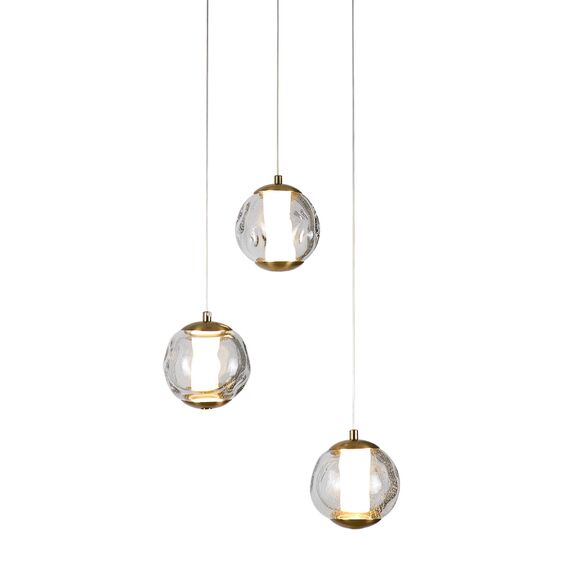 Delight Collection OD2437-3 gold/clear Подвесной светильник