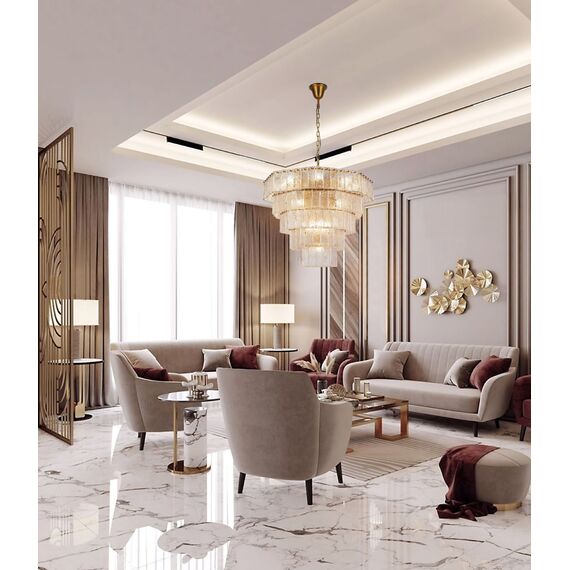 Delight Collection BRCH9192-80 antique brass Люстра, изображение 7