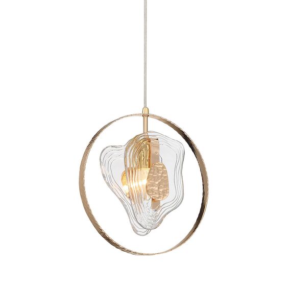 Delight Collection P60669-1 gold/clear Подвесной светильник, изображение 3
