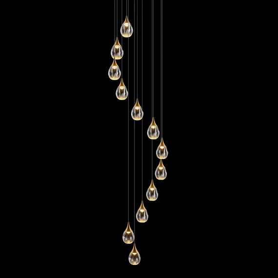 Delight Collection MD24001004-12A gold/clear Подвесной светильник