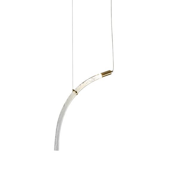 Delight Collection OB2412-1 gold/clear Подвесной светильник