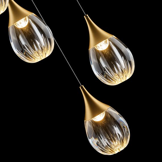 Delight Collection MD24001004-12A gold/clear Подвесной светильник, изображение 2
