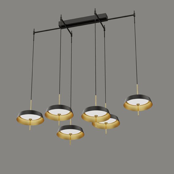 Delight Collection MD18001061-6B  black/gold Подвесной светильник, изображение 2