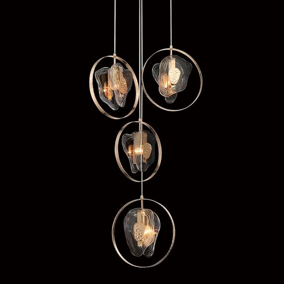 Delight Collection P60669-4 gold/clear Подвесной светильник, изображение 4