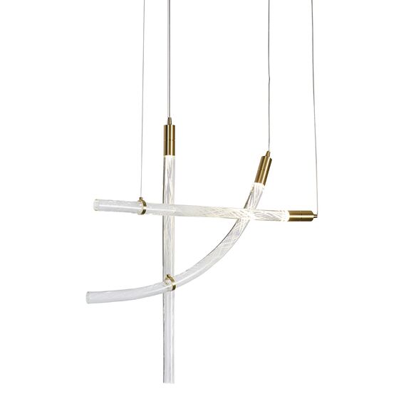 Delight Collection OB2412-3 gold/clear Подвесной светильник
