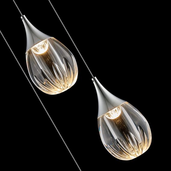 Delight Collection MD24001004-3A chrome/clear Подвесной светильник, изображение 2