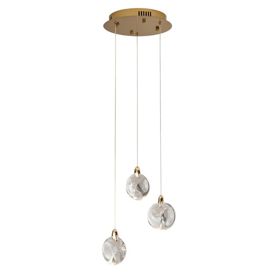 Delight Collection OD2440-3 gold/clear Подвесной светильник, изображение 2