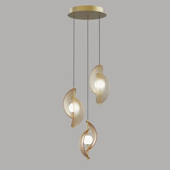 Delight Collection MD24030035-3A brass/amber Подвесной светильник, изображение 2