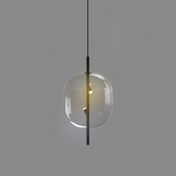 Delight Collection 10018P/1 black/clear Подвесной светильник