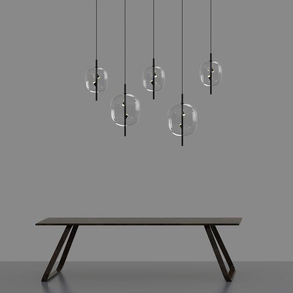 Delight Collection 10018P/1 black/clear Подвесной светильник, изображение 3