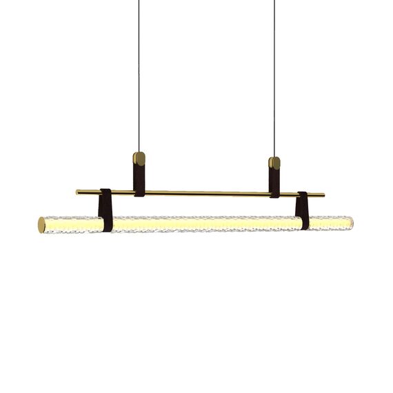 Delight Collection 8501P/L brass/clear Подвесной светильник