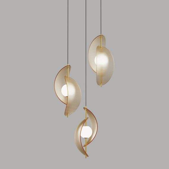 Delight Collection MD24030035-3A brass/amber Подвесной светильник
