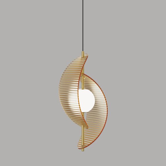 Delight Collection MD24030035-1A brass/amber Подвесной светильник