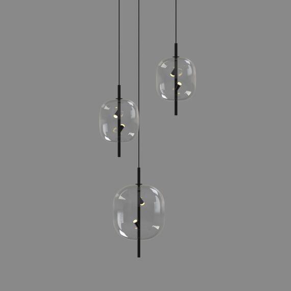 Delight Collection 10018P/1 black/clear Подвесной светильник, изображение 2